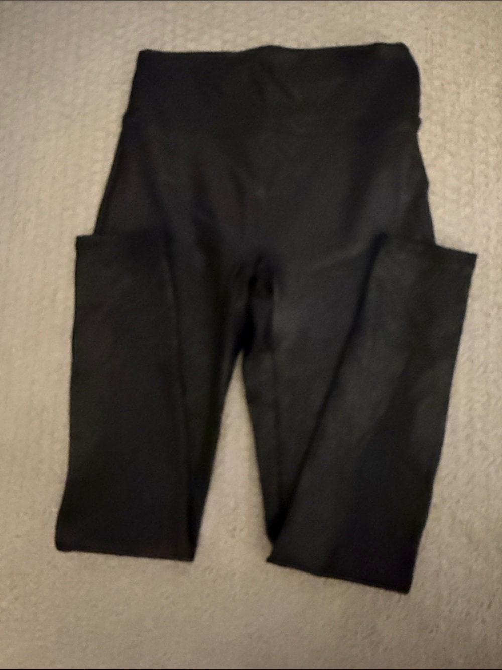 SPANX Kids Black High-Waist Leggings with Side Pockets